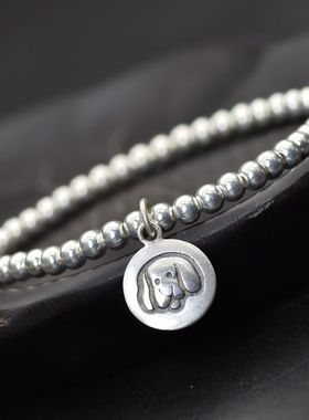 99纯银12生肖转运手链简约饰品