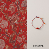 shannai原创「朱柿顺遂」天然南红红绳手链女款 马年本命年编织绳