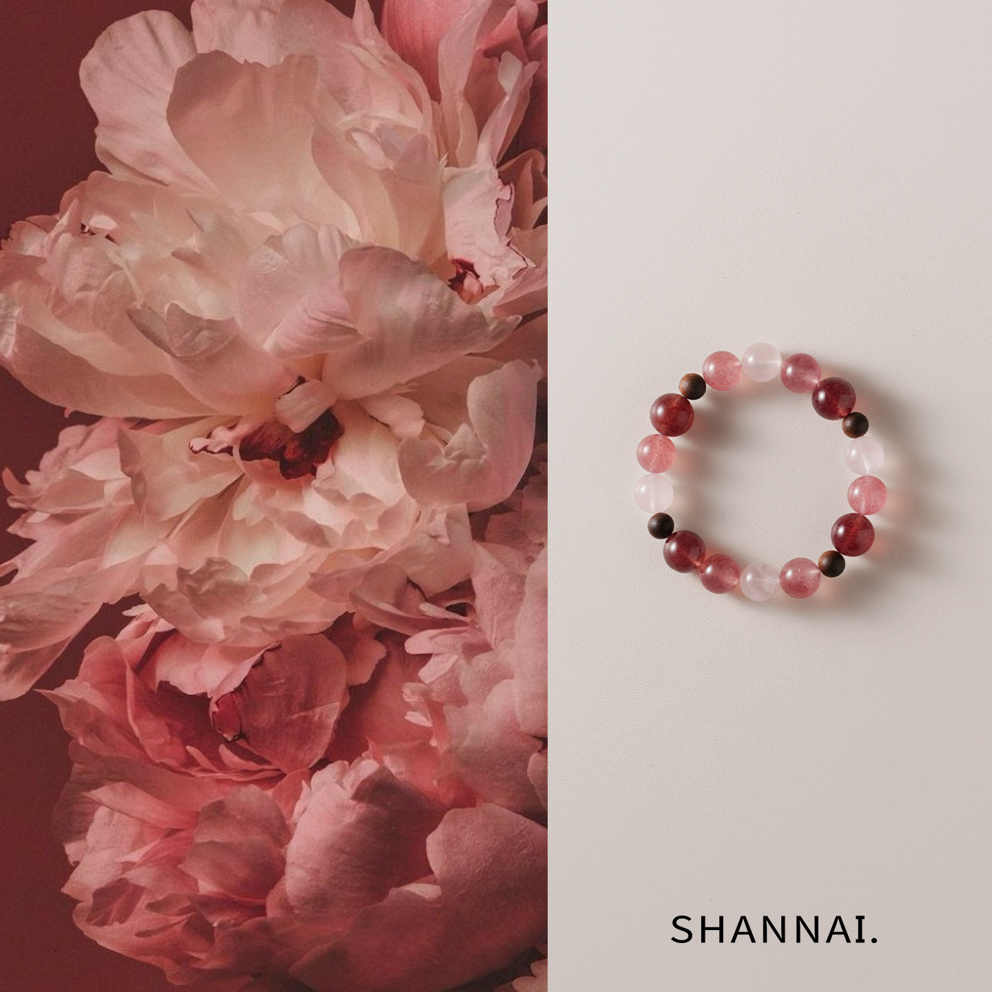 shannai原创「栀妤」天然草莓晶车厘子粉水晶手串女多宝手链礼物,饰品/流行首饰/时尚饰品新,手链,淘宝优惠券,粉丝福利购,淘宝优惠卷