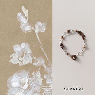 shannai原创「时絮」新中式 国风天然奇楠沉香白水晶手串手链女款
