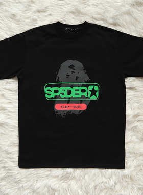 Young Thug Spder 555555  夏装嘻哈美潮REUNION休闲男女短袖T恤