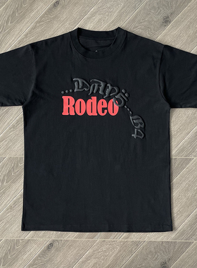 Sp5der 555555 DAYS BEFORE RODEO 字母印花 美潮男装短袖T恤TEE