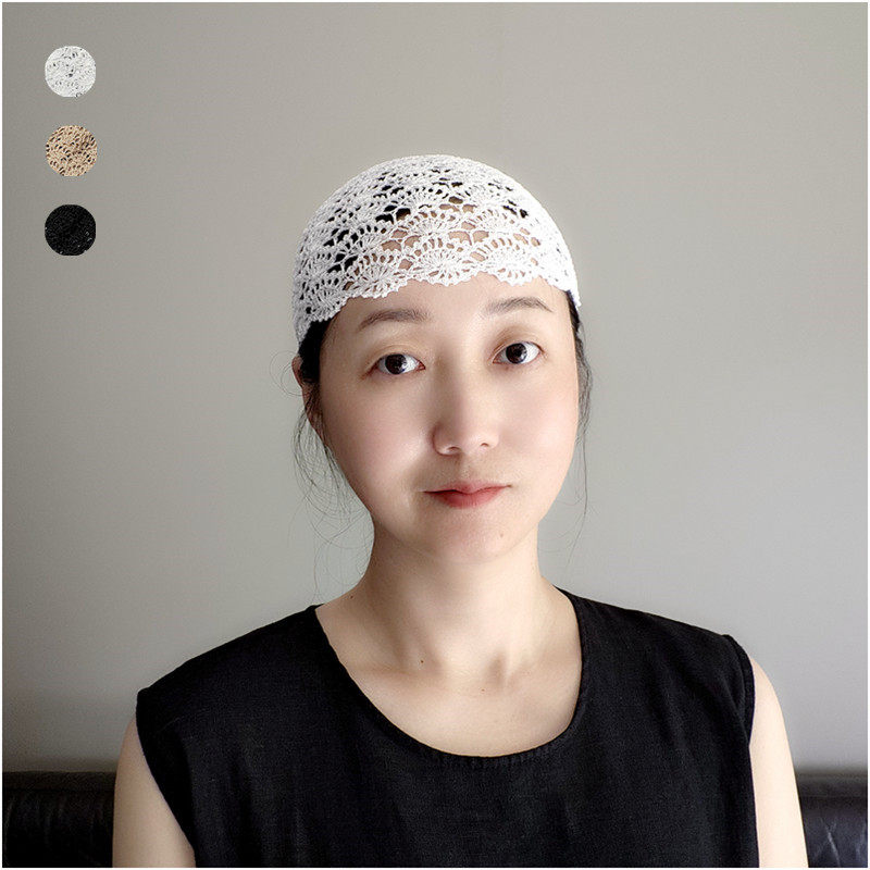 土豆夫人瓜皮帽女士亚麻夏季薄款