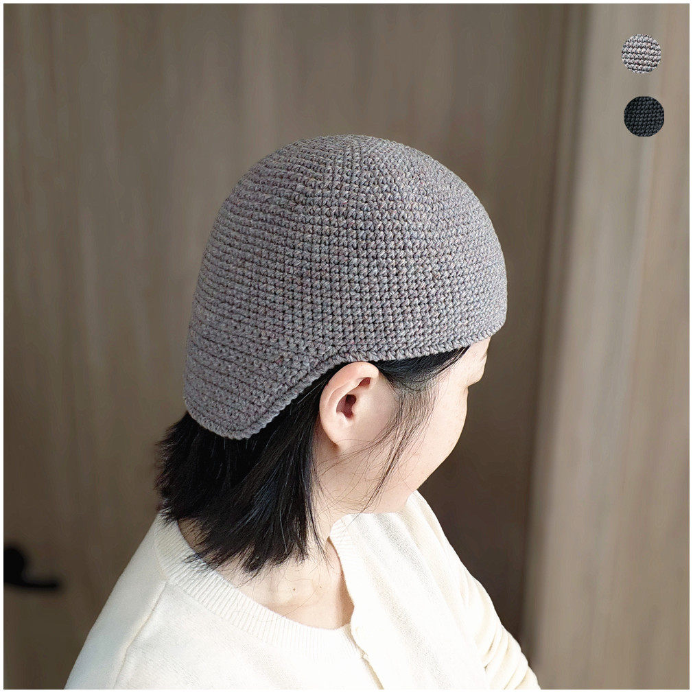 秋冬季帽子男女款保暖手工帽土豆夫人原创【澳羊毛护后脑勺瓜皮帽