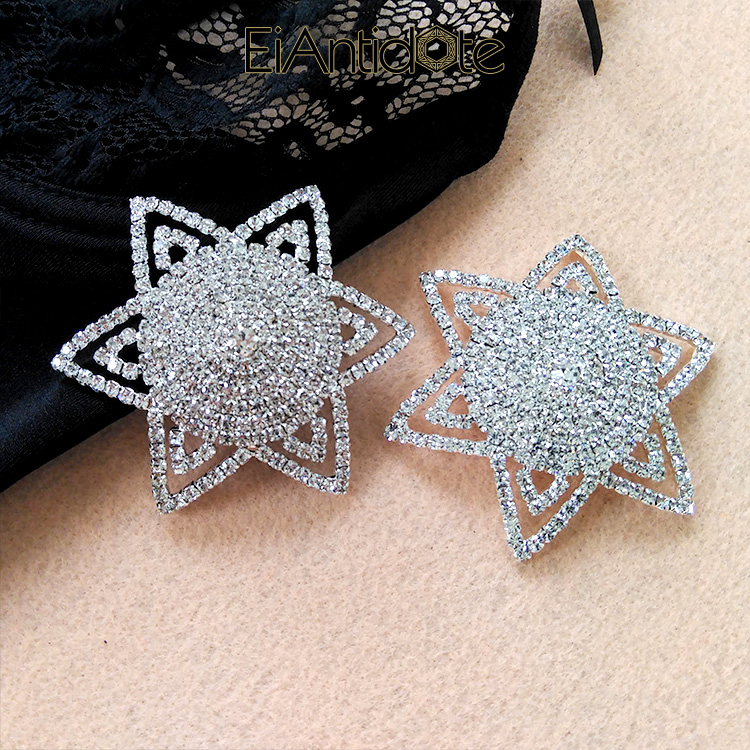 包邮五角轻奢服夜店派对水钻EA