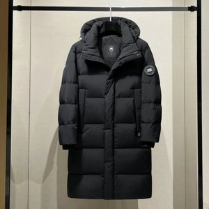 新标白鸭绒 羽绒服潮牌长款过膝连帽加厚男女情侣外套2689-P190，男装羽绒服，星座1210A