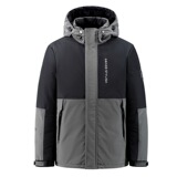 标50%白鸭绒羽绒服男短款冬男青年学生工装连帽外套YR7518-P130，男装羽绒服，星座1210A