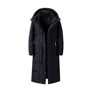 2025新款情侣白鸭绒羽绒服情侣长款过膝加厚宽松韩版潮6577-P130图片