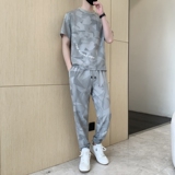 短袖t恤短裤男夏季套装潮流男装一套搭配痞帅运动两件套tz908-P70，男装休闲套装，星座1210A
