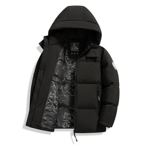 2025短款新标90鹅绒户外短款连帽羽绒服保暖加厚外套DB919-p210，男装羽绒服，星座1210A