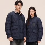 标90%秋冬潮牌轻薄时尚立领衬衫菱形男女白鸭绒羽绒服外套P210，男装羽绒服，星座1210A