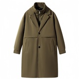 新款标鹅绒羽绒服风衣大衣中长款韩版英伦男女外套潮db269-P190，男装风衣，星座1210A