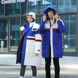定制工作服拼接撞色羽绒服男中长款工装情侣款连帽外套yr248-P150，男装羽绒服，星座1210A