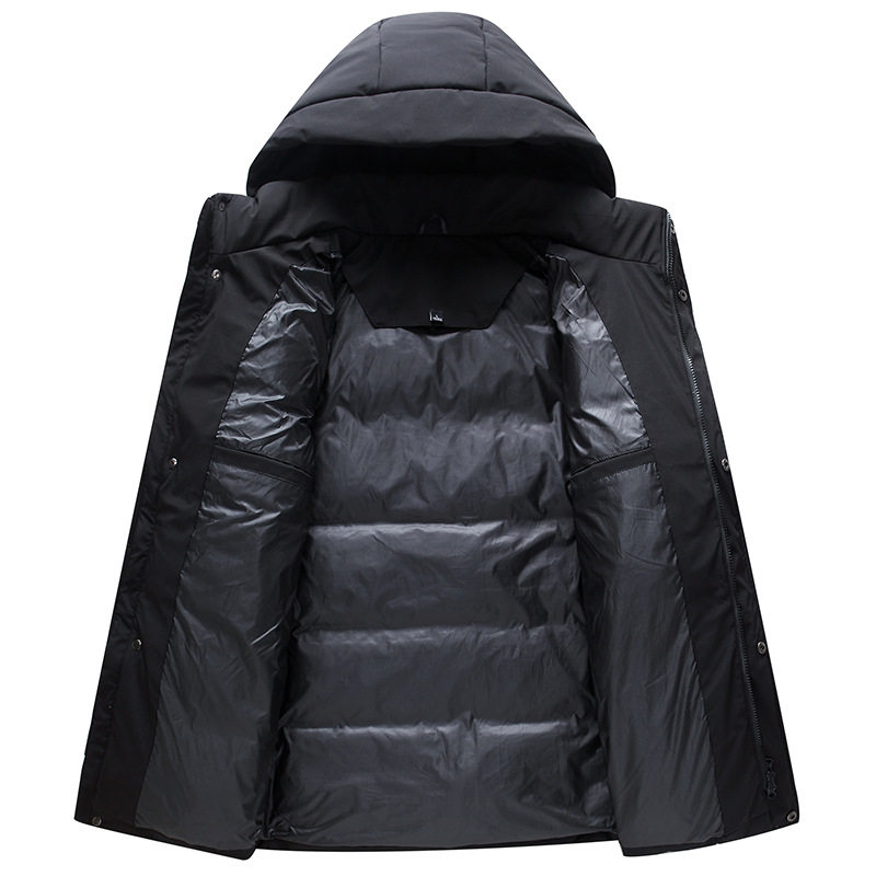 白鸭绒羽绒服男短款加厚加大修身时尚中青年青少年外套男h17-P150,男装羽绒服,星座1210A