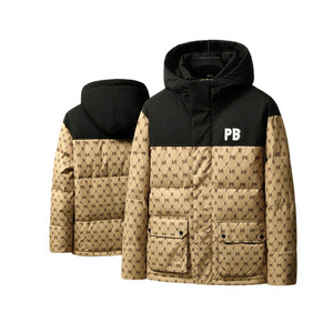 挂拍冬季新款潮流保暖加厚时尚90%白鸭绒羽绒服夹克外套H303-P160图片