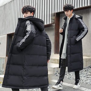 二开定制LOGO中长款连帽羽绒服男士新款加厚防风防寒外套898-P120图片