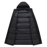 羽绒服冬季中长款连帽极寒保暖加厚加长大码外套6809-P180298，男装羽绒服，星座1210A