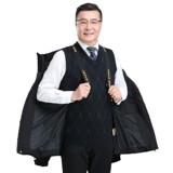 中老年冬装短款90%鹅绒羽绒服连帽男士防寒外套H85-P245388元，男装羽绒服，星座1210A