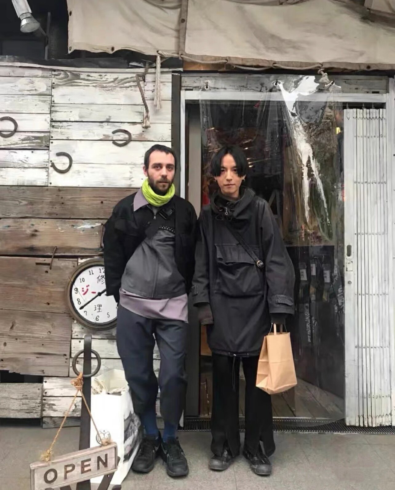 kiko同款羊毛铆钉装饰夹克外套哈灵顿男士棒球服长袖休闲外套男士