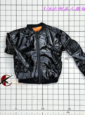 MCCToys Mr.Z 1/6兵人 MCC008 朱先生迷你衣橱 潮流黑色 MA-1夹克