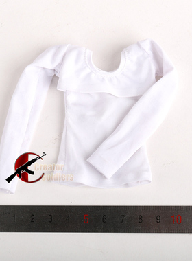 森哥 mini times toys P-004 1/6 女兵人潮流性感白色长袖T恤现货