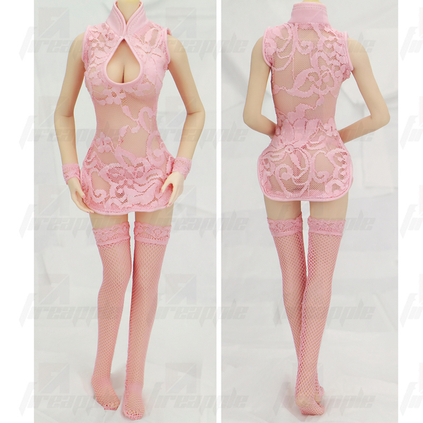 旗袍内衣包胶素体女兵人