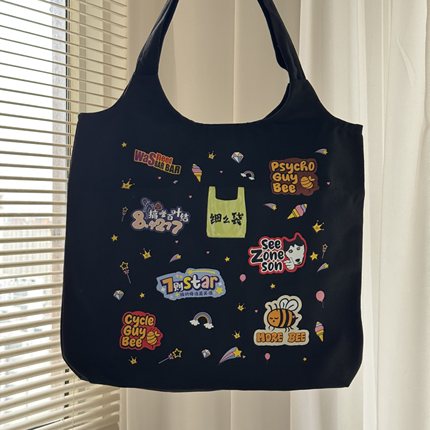 常州话涂鸦cycle guy bee、7则star 背心帆布包·细叭叭