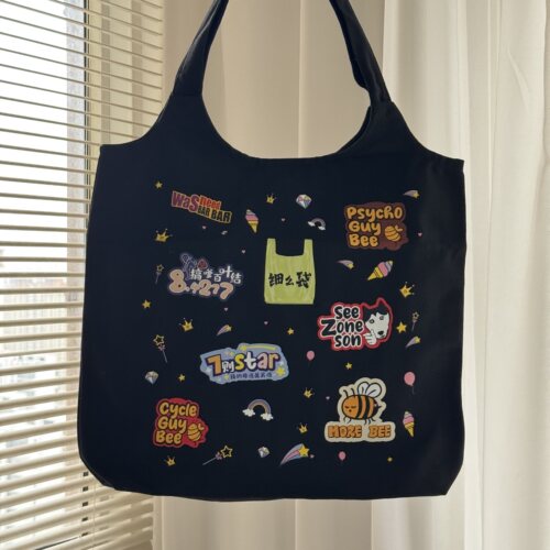 常州话涂鸦cycle guy bee、7则star 背心帆布包·细叭叭