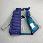 马夹 日系简约 外贸 160 秋冬90白鸭绒内胆 轻薄羽绒马甲 男童100