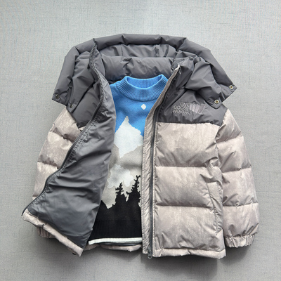 时尚扎染加厚羽绒服男童中大童