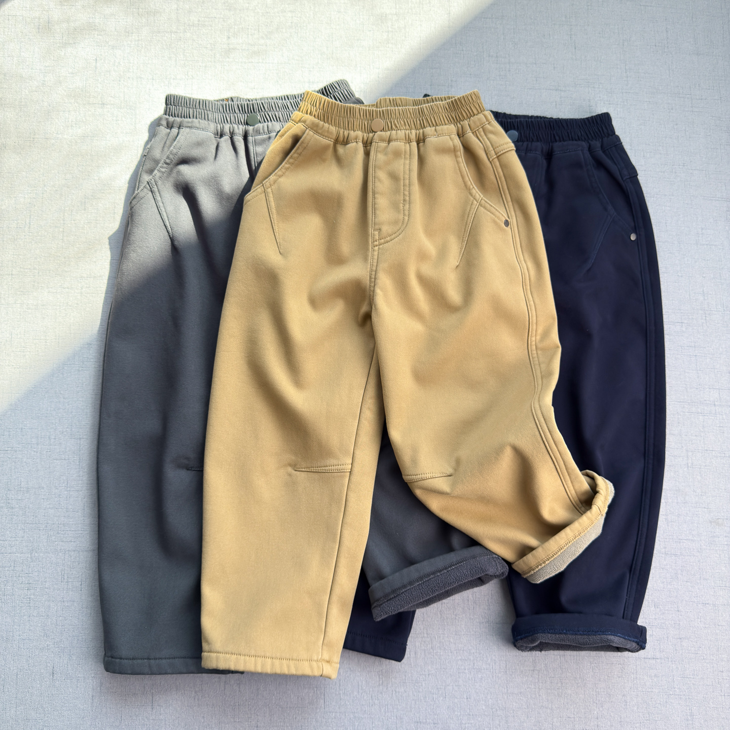 奥粒绒内里~97%棉加绒休闲裤