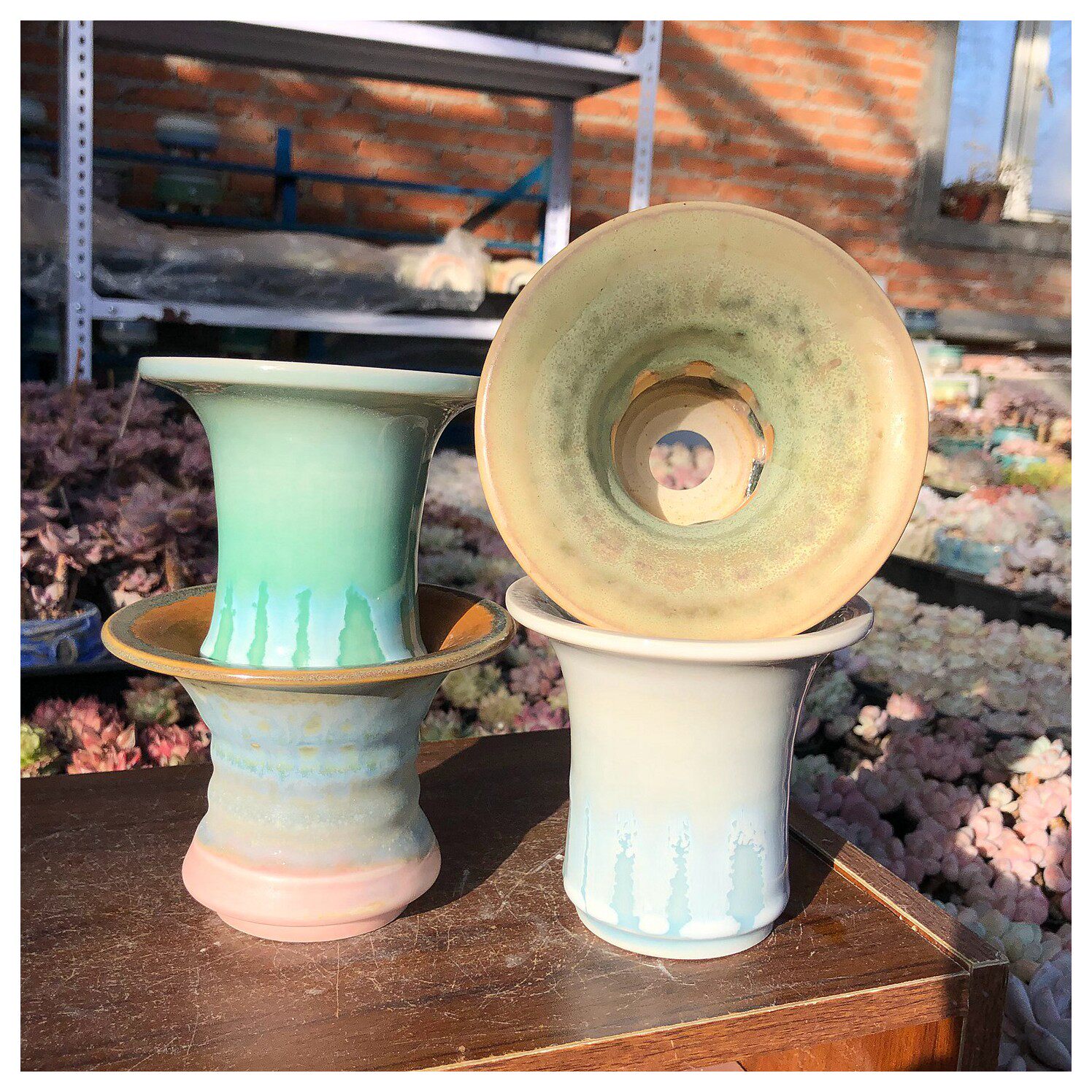 小老桩敞口收腰景德镇手工拉坯粗陶透气控形控养多肉花盆绿植花架,鲜花速递/花卉仿真/绿植园艺,花盆,淘宝优惠券,粉丝福利购,淘宝优惠卷