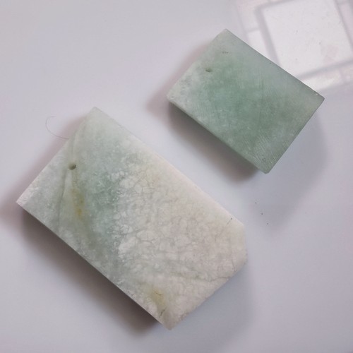 天然岫玉蓝冰天青冻吊坠牌子毛料原石