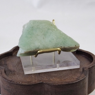 亏甩新疆岫玉蓝冰天青冻原石观赏石珠子吊坠牌子料110克