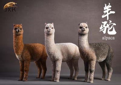 包邮jxk16仿真羊驼草泥马模型
