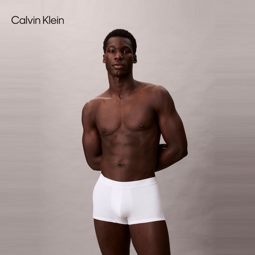 【黑标】CK内衣25秋季新款男棉莫代尔纯色防夹臀平角内裤NB4434