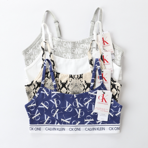 CKOne莫代尔棉女士运动内衣无钢圈无胸垫吊带背心式文胸QF5727