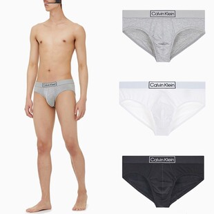 【复古引力带】CK内衣22春季新款男士LOGO提花透气三角内裤NB3082