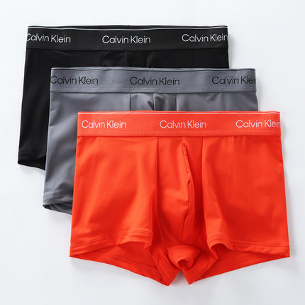 秒！23春夏新款CK内衣防晒吸湿速干平角泳裤两穿内裤防夹臀NB3539