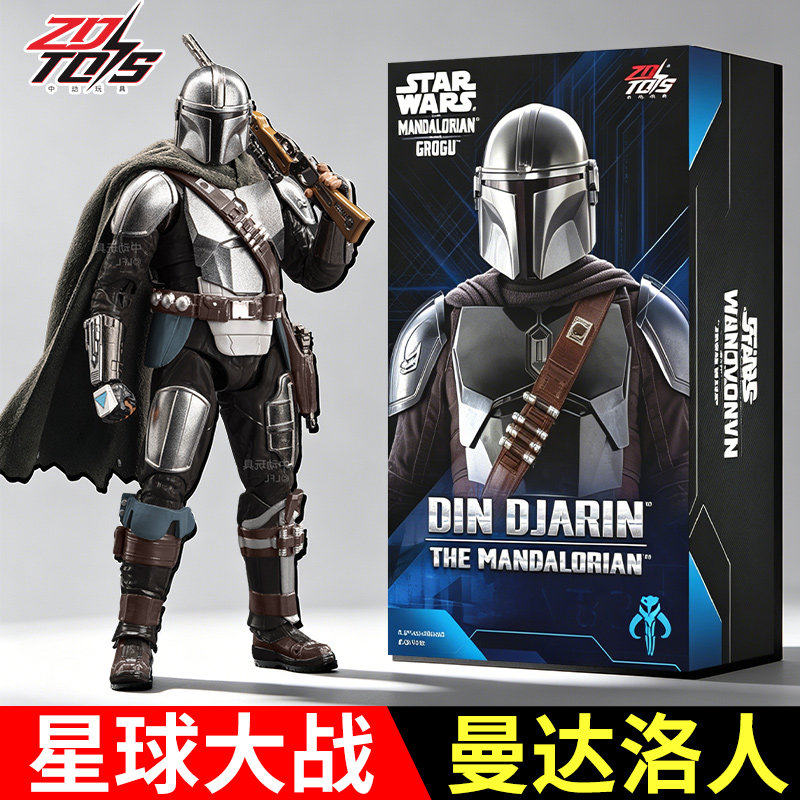 星球大战绝地武士曼达洛人中动手办人偶模型电影周边玩具男孩摆件