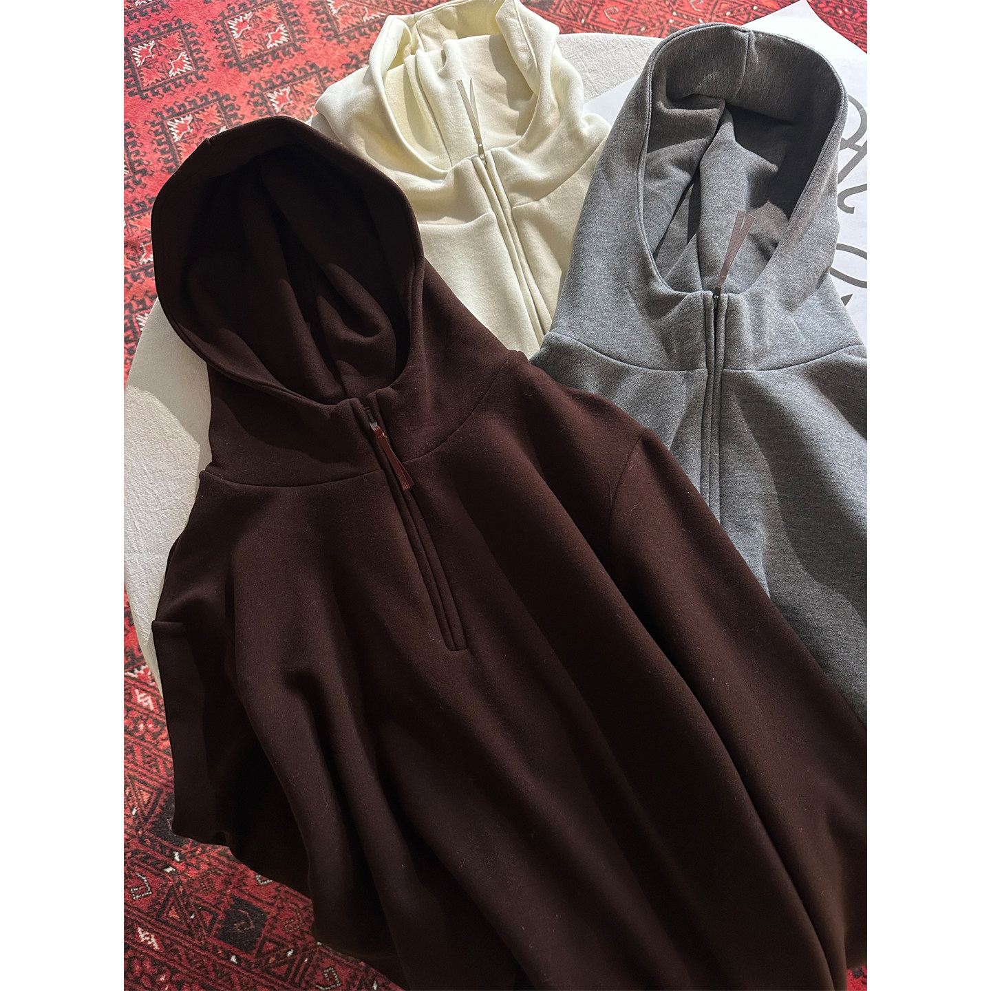 糯叽叽双面果冻绒半拉链连帽长袖卫衣女春季宽松加绒显瘦上衣外套,女装/女士精品,卫衣/绒衫,淘宝优惠券,粉丝福利购,淘宝优惠卷