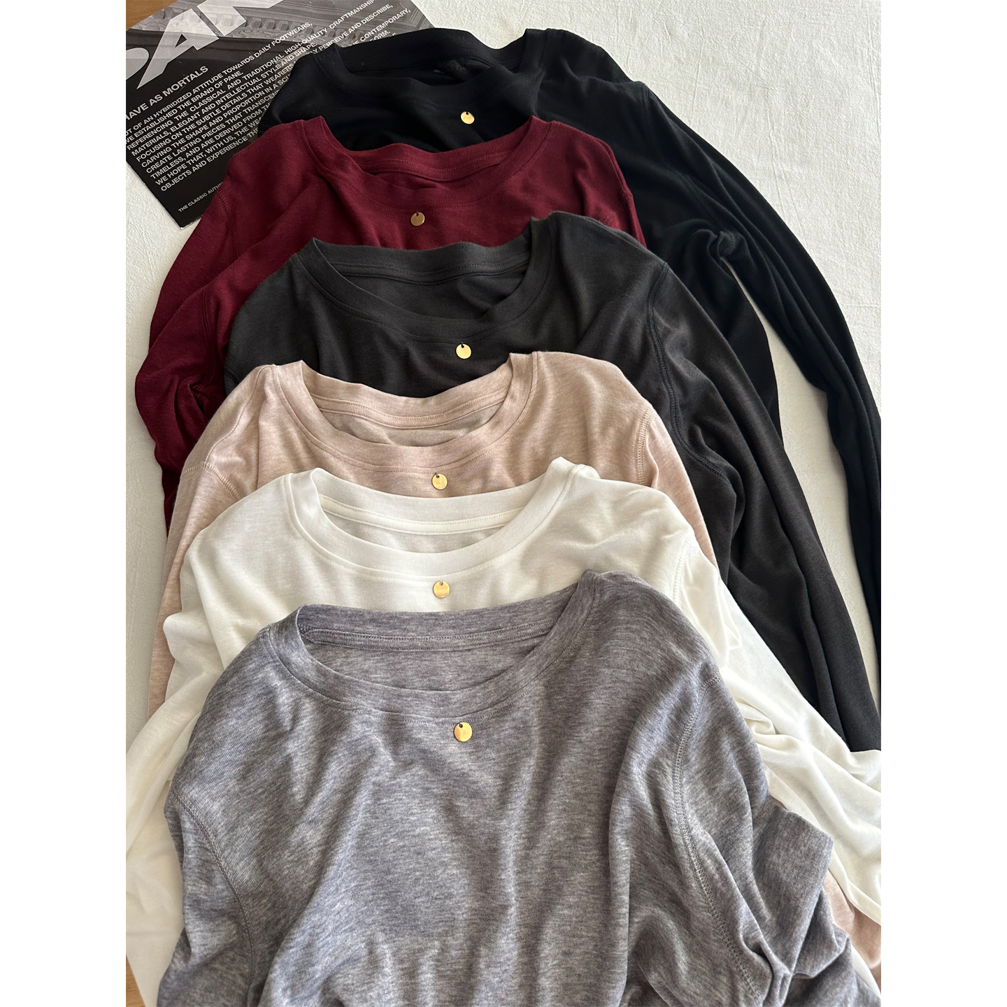 软糯亲肤莱赛尔天丝羊毛打底衫女