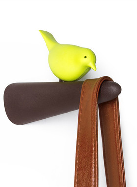 正品泰国QUALY Picky Sparrow小鸟停树枝创意墙面挂钩 德国直邮