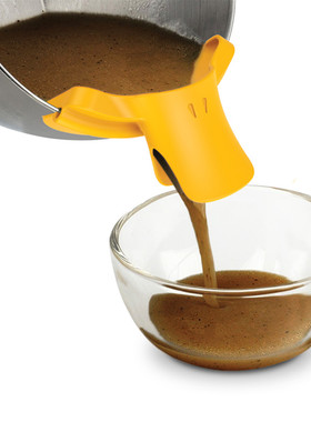 正品德国Winkee Ducky过滤鸭嘴创意锅碗倒汁器漏斗硅胶德国直邮