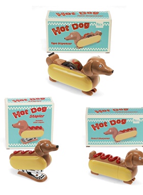 正品英国Rex London腊肠热狗创意胶带切割器订书机卷笔刀德国直邮