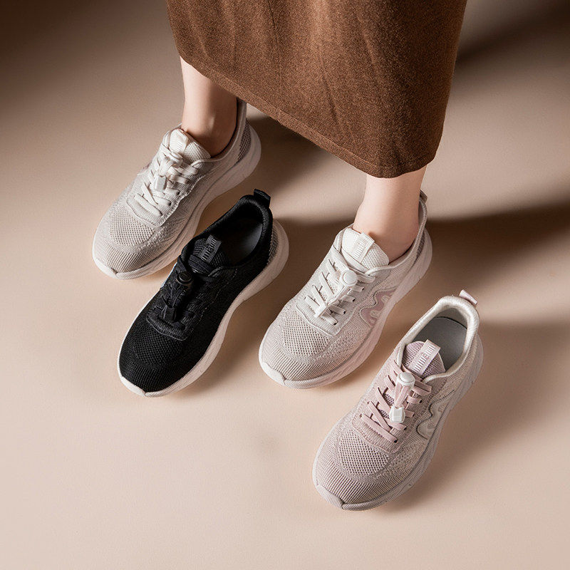 [明星同款]休闲鞋女款妈妈鞋单鞋中老年舒适不累脚运动鞋轻便软底