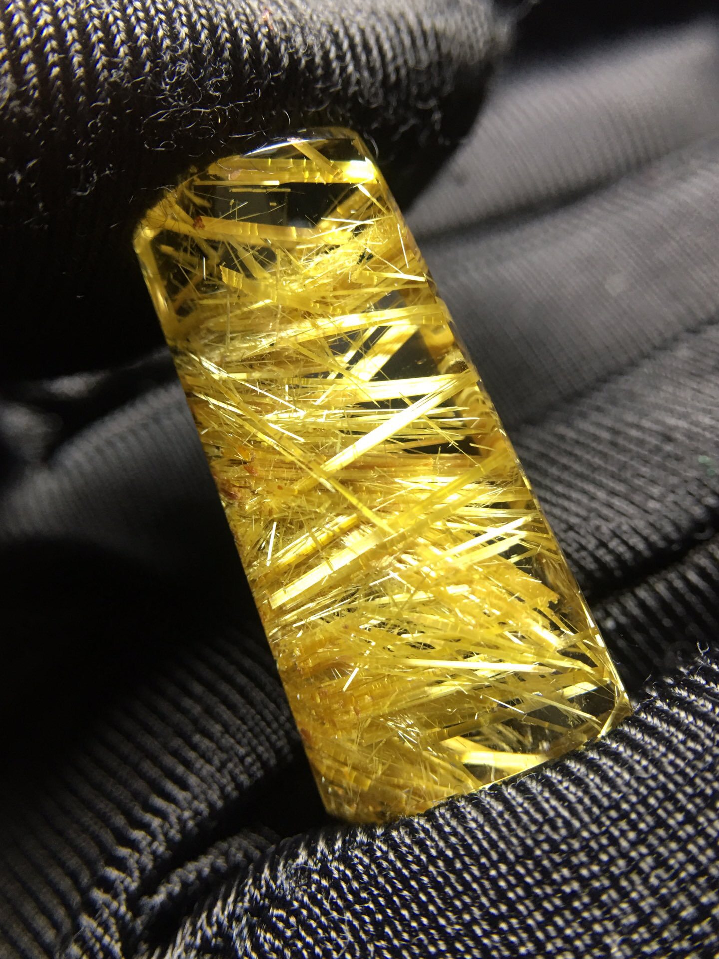 天然巴西钛晶无事牌水滴爱心吊坠金发晶原石裸石水晶挂件一物一图