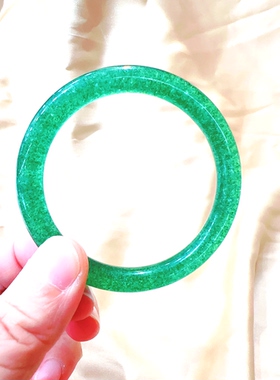 小矿料天然金绿草莓晶兔毛共生水晶手镯彼岸花草莓晶镯子女手环