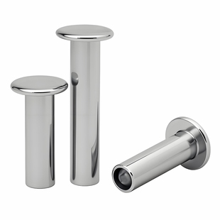 304不锈钢平头半空心铆钉M2M2.5M3M4M5M6mm 平圆头空心铆钉GB875