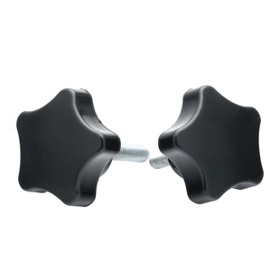 M6M8M10 五角星塑料头手柄螺丝五星梅花手拧螺丝把手螺栓 头径39